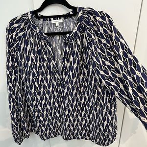 NWOT Yerse long sleeve blouse with gathered neck & sleeves.